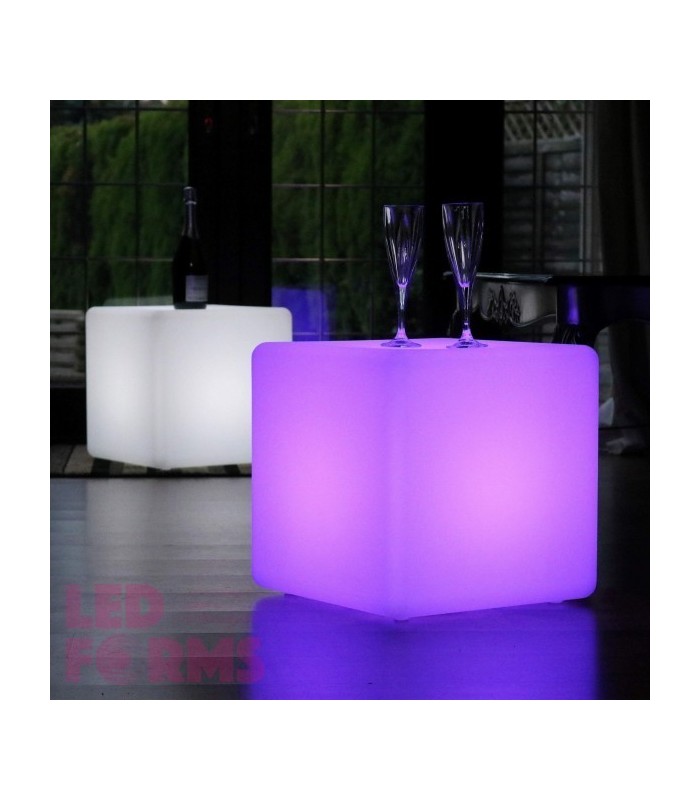 Уличный светильник куб 30 см светодиодный RGB аккумуляторный
